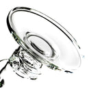 ZOB Glass - 18" Straight Zobello to UFO Perc - Crosshair Label - Blue & Sandblast - The Cave