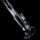 ZOB Glass - 18" Straight Zobello to 8 Arm Tree Perc - Classic Circle Label - Blue & Black - The Cave