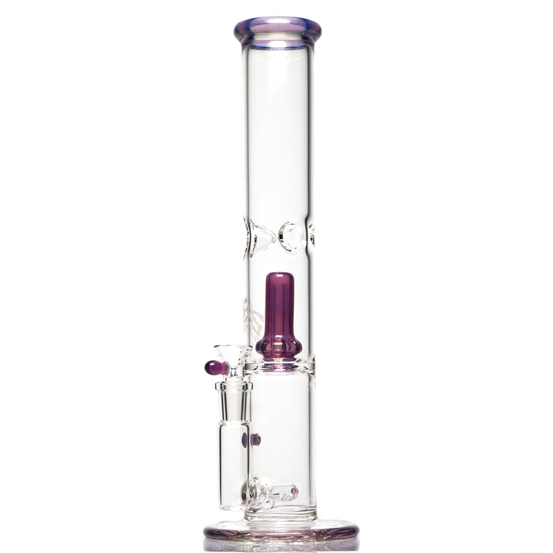 Geos Glass - Double Shredder - Gold Purple Phoenix - The Cave