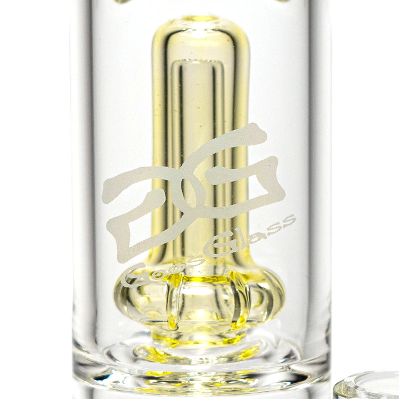 Geos Glass - Double Shredder - Thomas' Transparent Yellow - The Cave