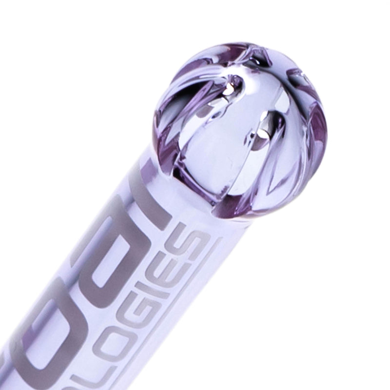 Urbal Technologies - 6 Slit Downstem - 4" - Purple w/ White - The Cave