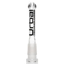 Urbal Technologies - 6 Slit Downstem - 4" - Clear w/ Black - The Cave
