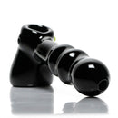 Shooters - Dimple Grip Hammer Bubbler - Black & Milky Green - The Cave