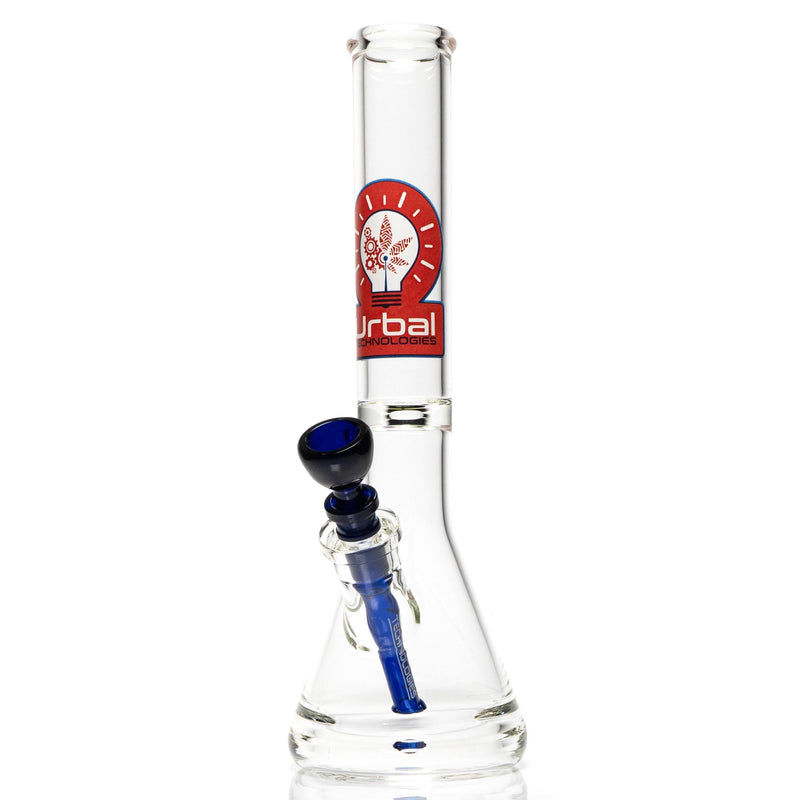 Urbal Technologies - 13" Beaker - 45x5 - Red & Blue Label w/ Blue Set - The Cave