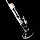 ROOR.US - 99 Series - 18” Fixed Straight w/ Barrel Perc - Smoke & White - Black & White Label - The Cave