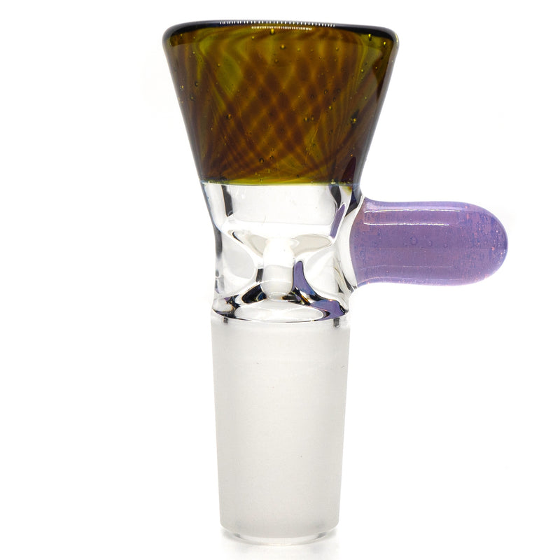 Unity Glassworks - Single Hole Martini Slide - 14mm - IO Star & Purple Slyme - The Cave