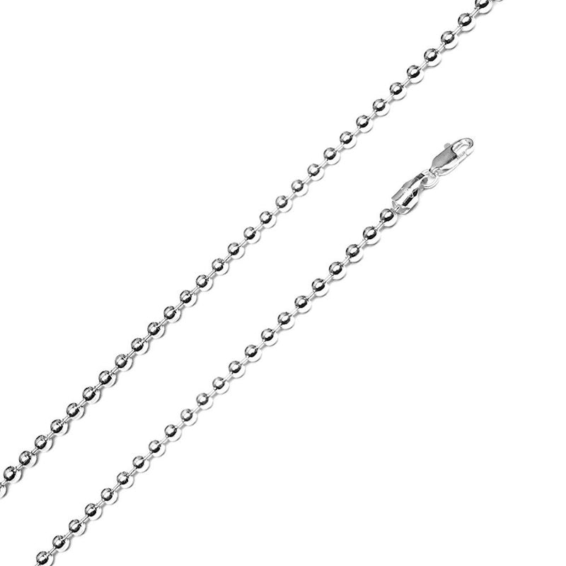 Sterling Silver - 4mm Bead Chain - 24" - The Cave
