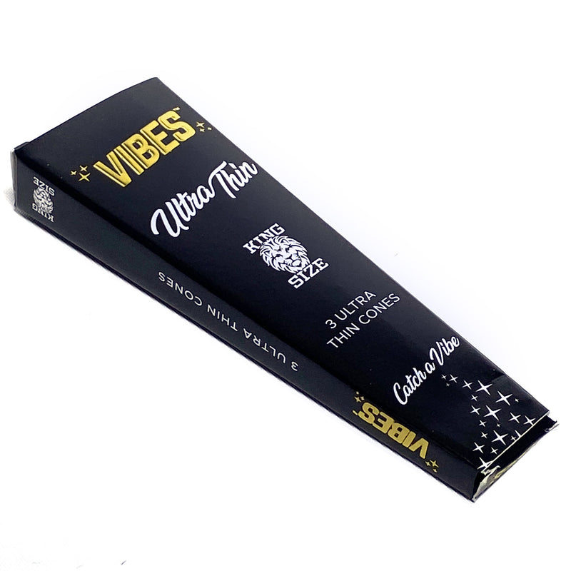 Vibes - King Size Ultra Thin - 3 Cones - Single Pack - The Cave