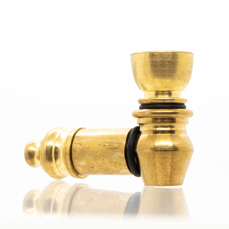 Metal Pipe - Mini - 2" - Brass - The Cave