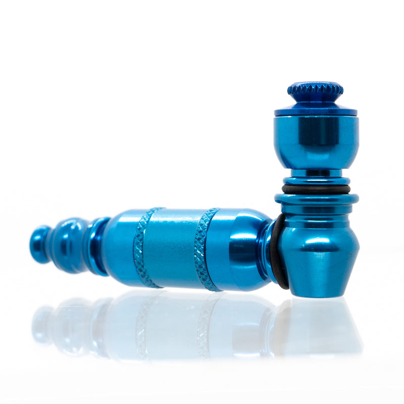 Metal Pipe - Mini - Double Chamber - Blue - The Cave