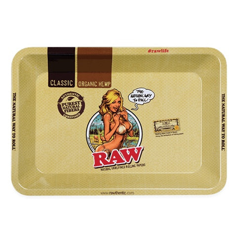 Raw - Rolling Tray - "Girl" - Mini - The Cave
