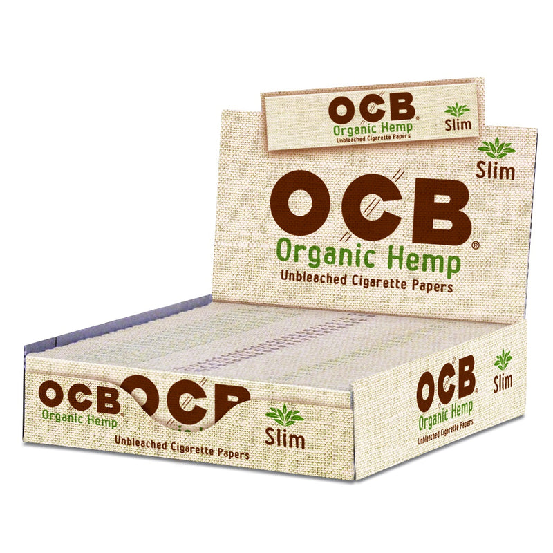 OCB - King Size Slim Organic Hemp - 24 Pack Box - The Cave