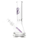 US Tubes - 12" Beaker 50x5 - Ice Pinch - Purple Highway Outline - The Cave