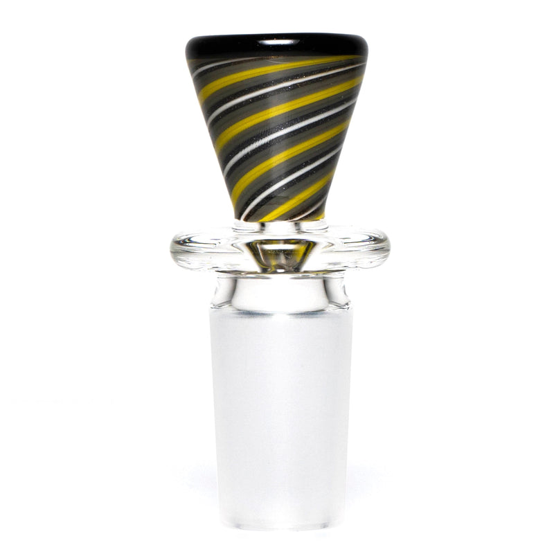 Aaron Vigil - Worked Martini Slide - 18mm - Yellow & Jailhouse w/ Steelwool