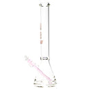 US Tubes - 17" Beaker 50x5 - Constriction - White & Pink Vertical Label - The Cave