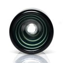 Aaron Vigil - Worked Martini Slide - 14mm - Green, White & Agua w/ Steelwool - The Cave