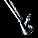 US Tubes - 17" Beaker 50x5 - Constriction - White & Teal Vertical Label - The Cave