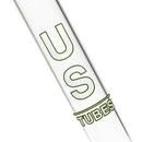 US Tubes - 17" Beaker 50x5 - Constriction - White & Green Vertical Label - The Cave