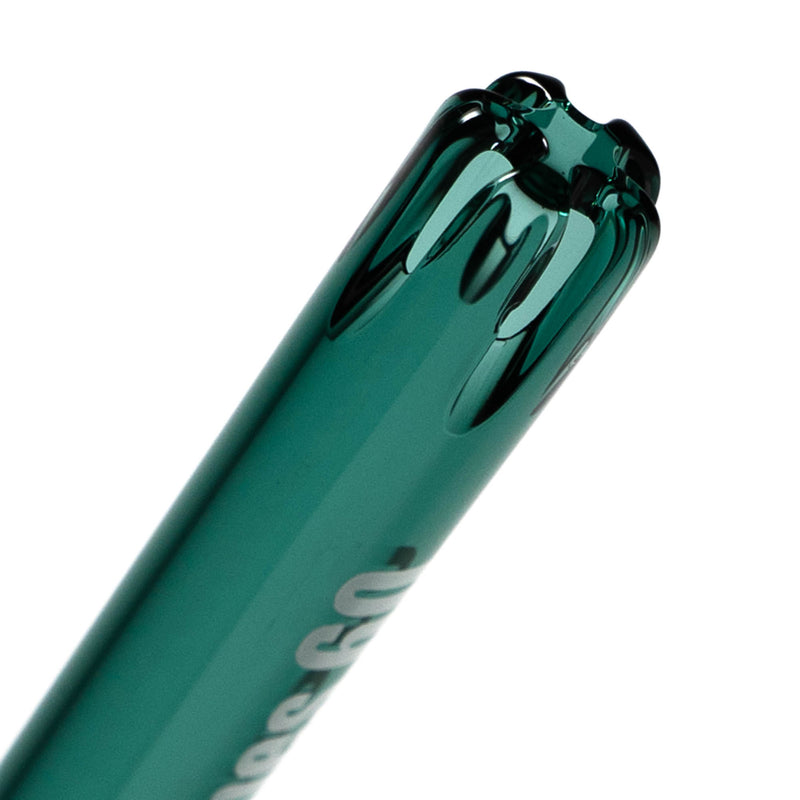 US Tubes - 14" Beaker 50x5 - Ice Pinch - Teal Shadow Label - The Cave