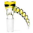Pho_Sco - Single Hole Linework Horn Slide - 14mm - Lemon Drop, Steelwool & Black