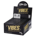 Vibes - King Size Ultra Thin - 33 Paper Booklet - 50 Pack Box - The Cave