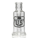 US Tubes - Ash Catcher - 18mm 45° - White & Gray Highway Label - The Cave