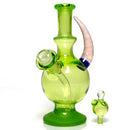 Brando - 10mm Half Blasted Ball Rig - Lime Juice w/ Cobalt - Thumby Millie - The Cave