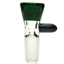 Unity Glassworks - Single Hole Martini Slide - 14mm - Exp. Green & Unobtainium - The Cave