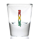ROOR - Shot Glass - Rasta - The Cave