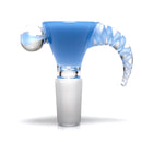 Shooters - Artist Multi Hole Horn Slide - 14mm - Milky Blue - The Cave