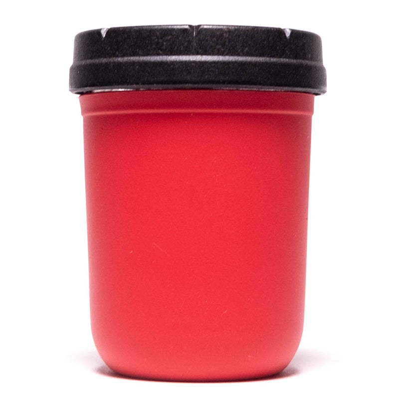 Re:Stash - Red Jar w/ Black Lid - 8oz - The Cave