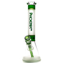 Phoenix Star - 12" Sandblasted Band Beaker - Green & Gold - The Cave