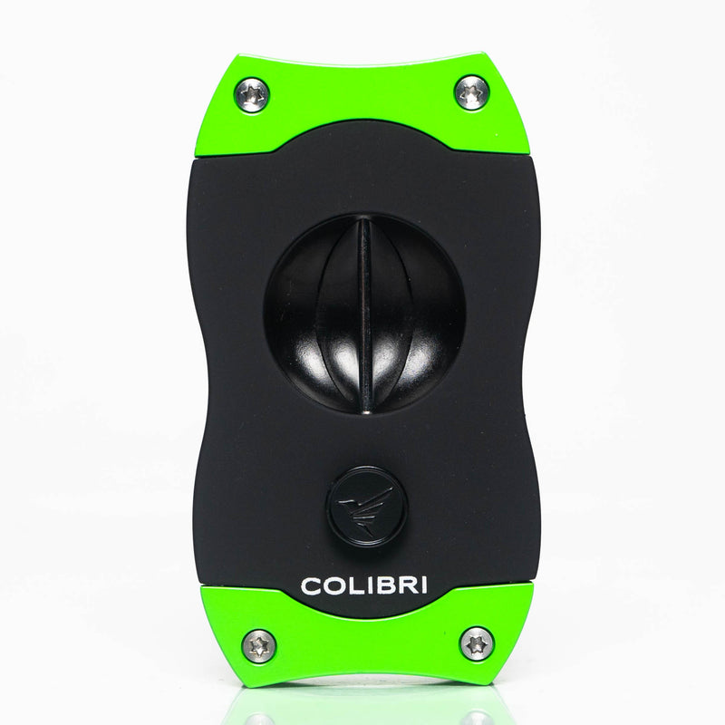 Colibri - Cigar Cutter - V-Cut - Black & Green - The Cave