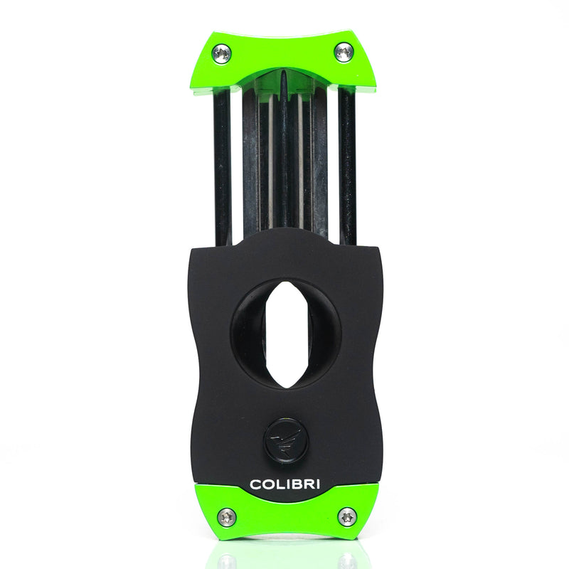 Colibri - Cigar Cutter - V-Cut - Black & Green - The Cave