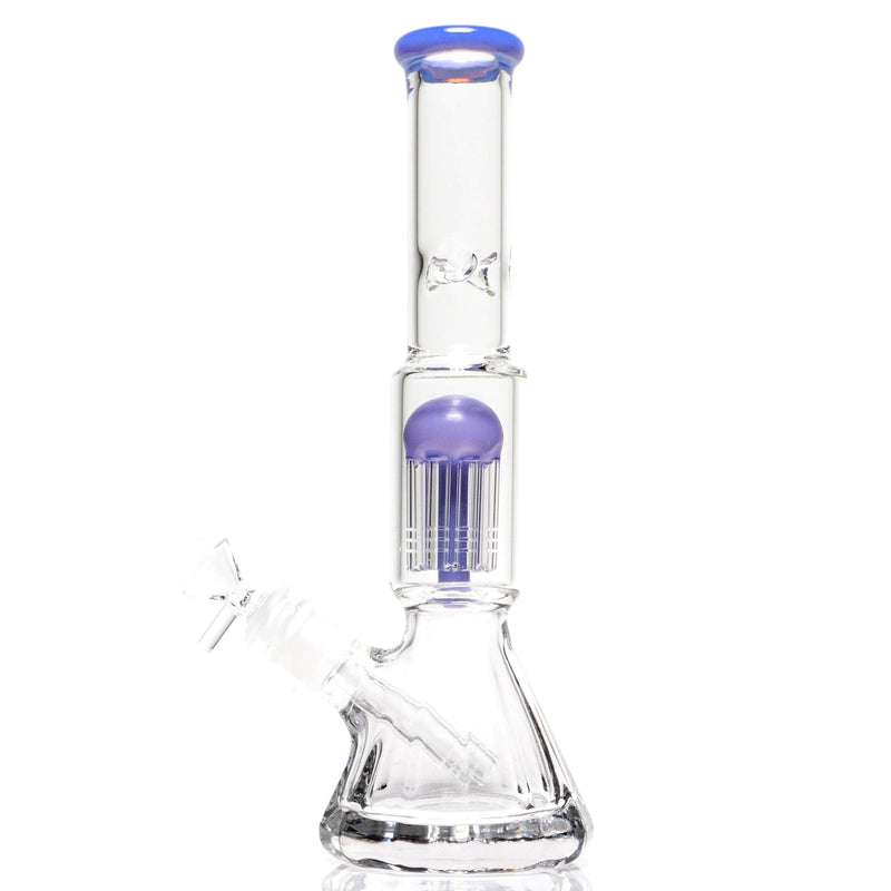 Shooters - 12" Diamond Base Beaker - Tree Perc - Purple - The Cave