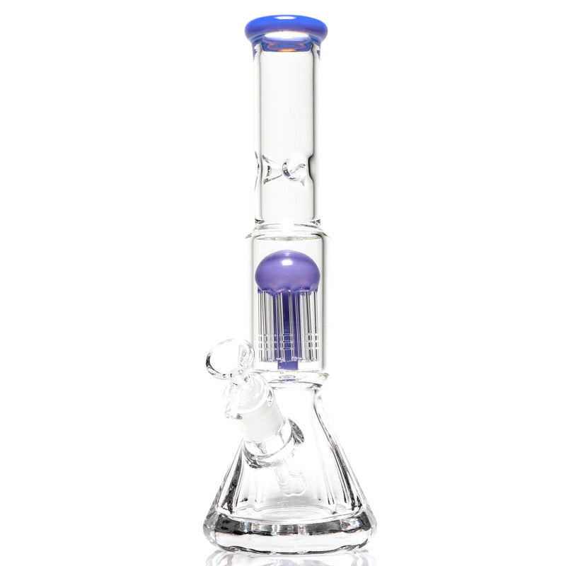 Shooters - 12" Diamond Base Beaker - Tree Perc - Purple - The Cave