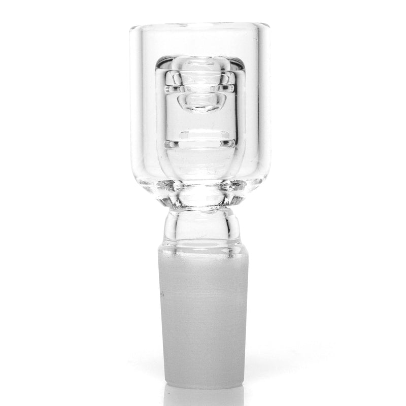 Quartz Double Cup - 14mm Male - The Cave