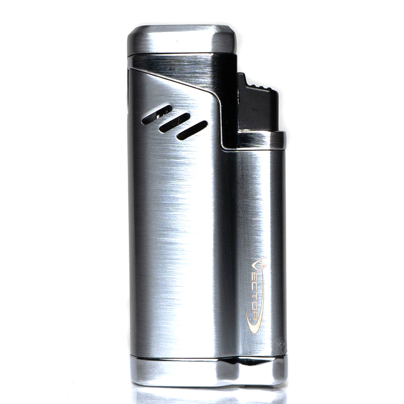 Vector X Sovereignty - Empire - Quad Flame Torch Lighter - Silver - The Cave