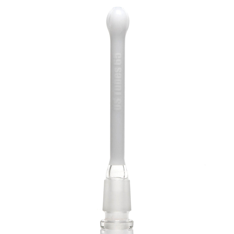 US Tubes - 24/14mm Female 3 Slit Downstem 6.5" - White - The Cave