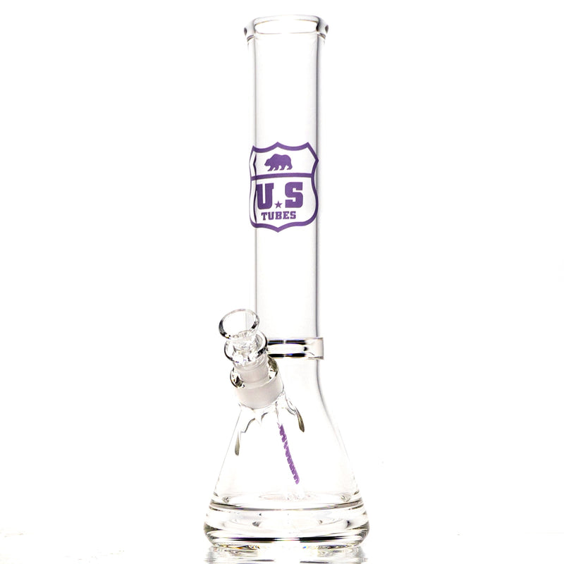 US Tubes - 14" Beaker 50x5 - Constriction - Purple Highway Outline - The Cave