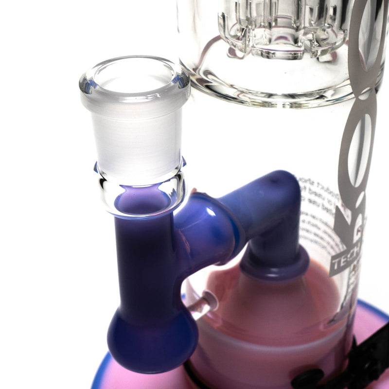 ROOR - Fixed Barrel Bubbler - Milky Pink & Purple - White Label - The Cave