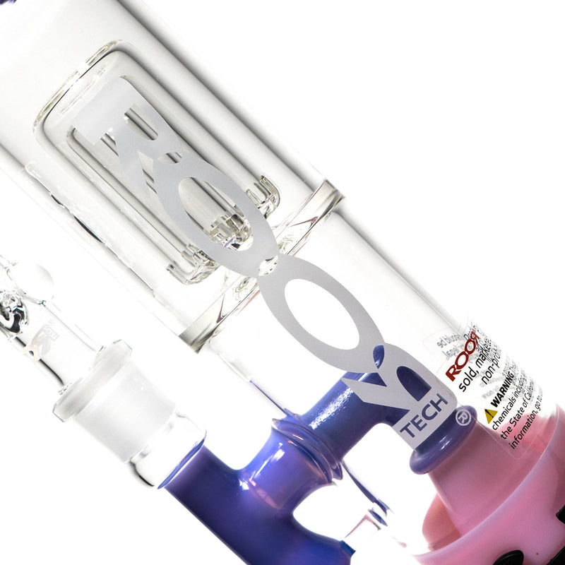 ROOR - Fixed Barrel Bubbler - Milky Pink & Purple - White Label - The Cave